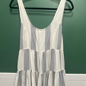 American Eagle Blue and White Striped Top